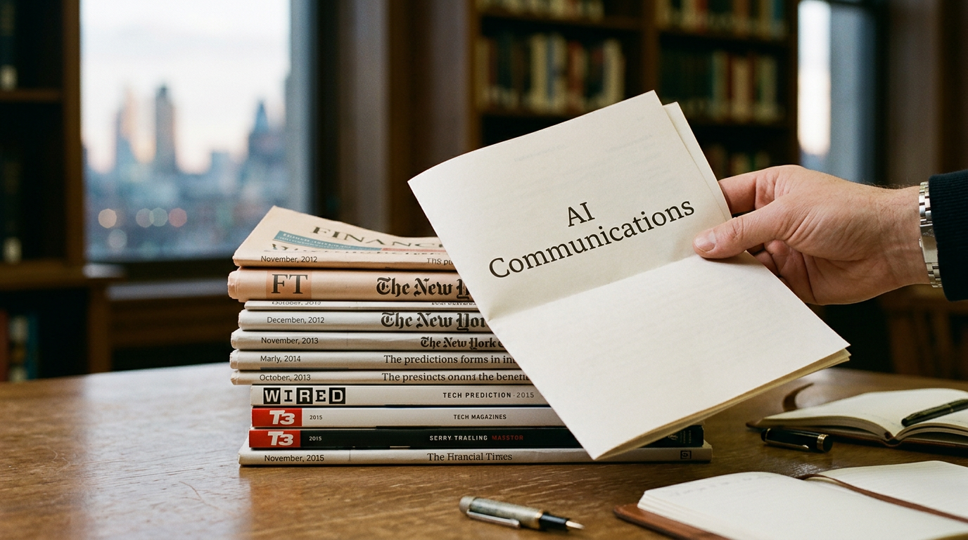 Nine of My Most Recent Predictions on the Dated Record. The Tenth Is AI Communications.