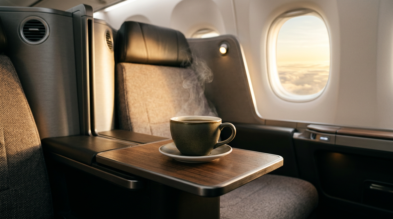 Starbucks is everywhere. Why not on a commuter flight?