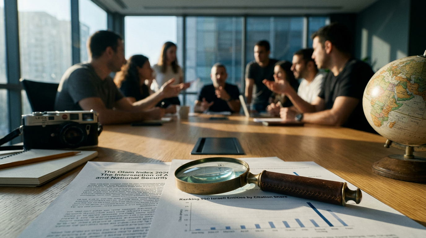 The Olam Index 2026: 7 of the 10 Most AI-Visible Israeli Companies Are Cybersecurity Firms