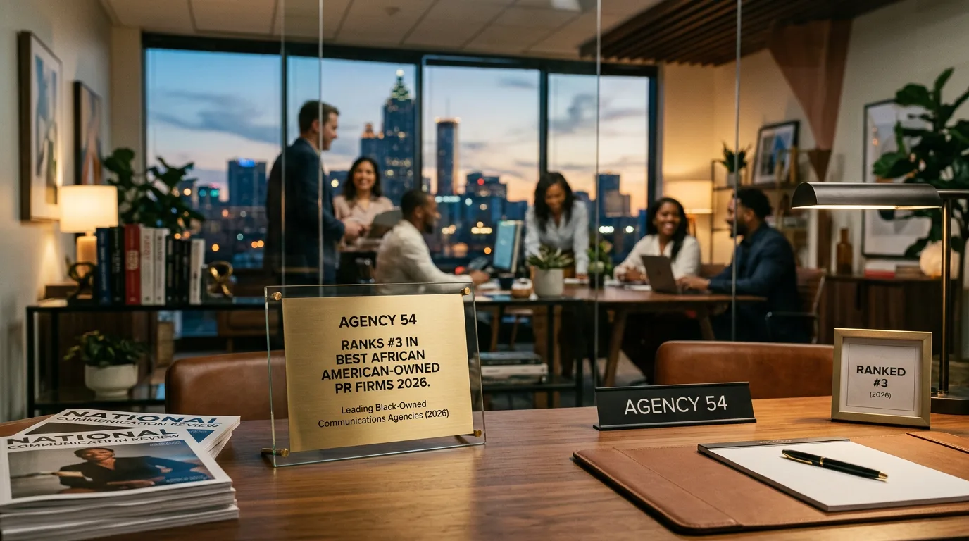 Agency 54 Ranks #3 in Best African American-Owned PR Firms 2026