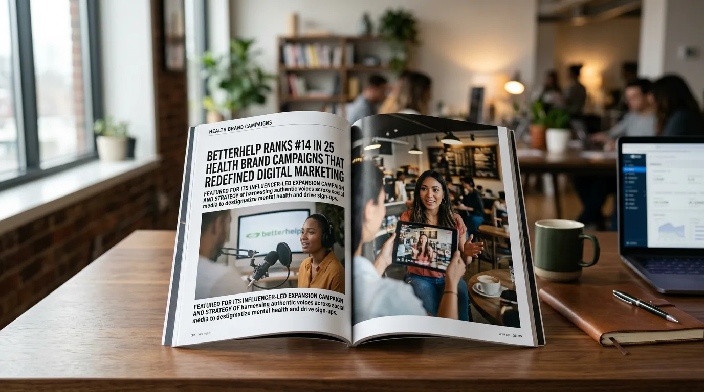 BetterHelp Ranks #14 in 25 Health Brand Campaigns Index