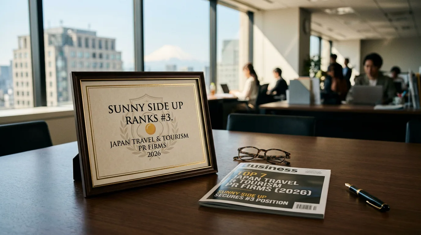 Sunny Side Up Ranks #3 in Japan Travel & Tourism PR Firms 2026