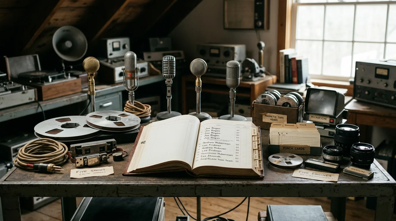 The Podcast Retrieval Index: Five Shows, Five Engines, One Finding