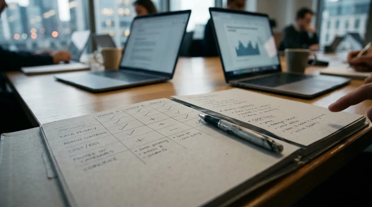 AI Vendor Comparison Checklist for Agencies