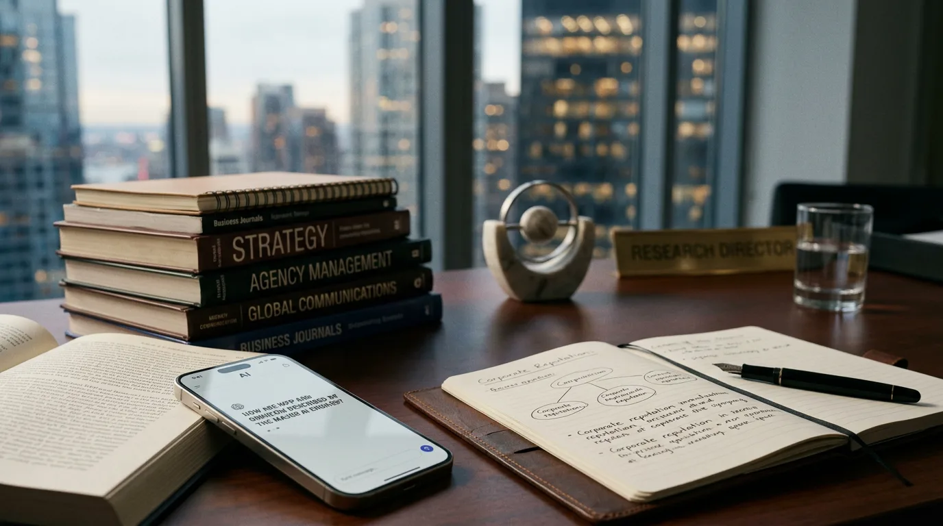 The Communications Holding Company Reputation Index 2026: How AI Engines Describe WPP, Omnicom, Publicis and the Rest