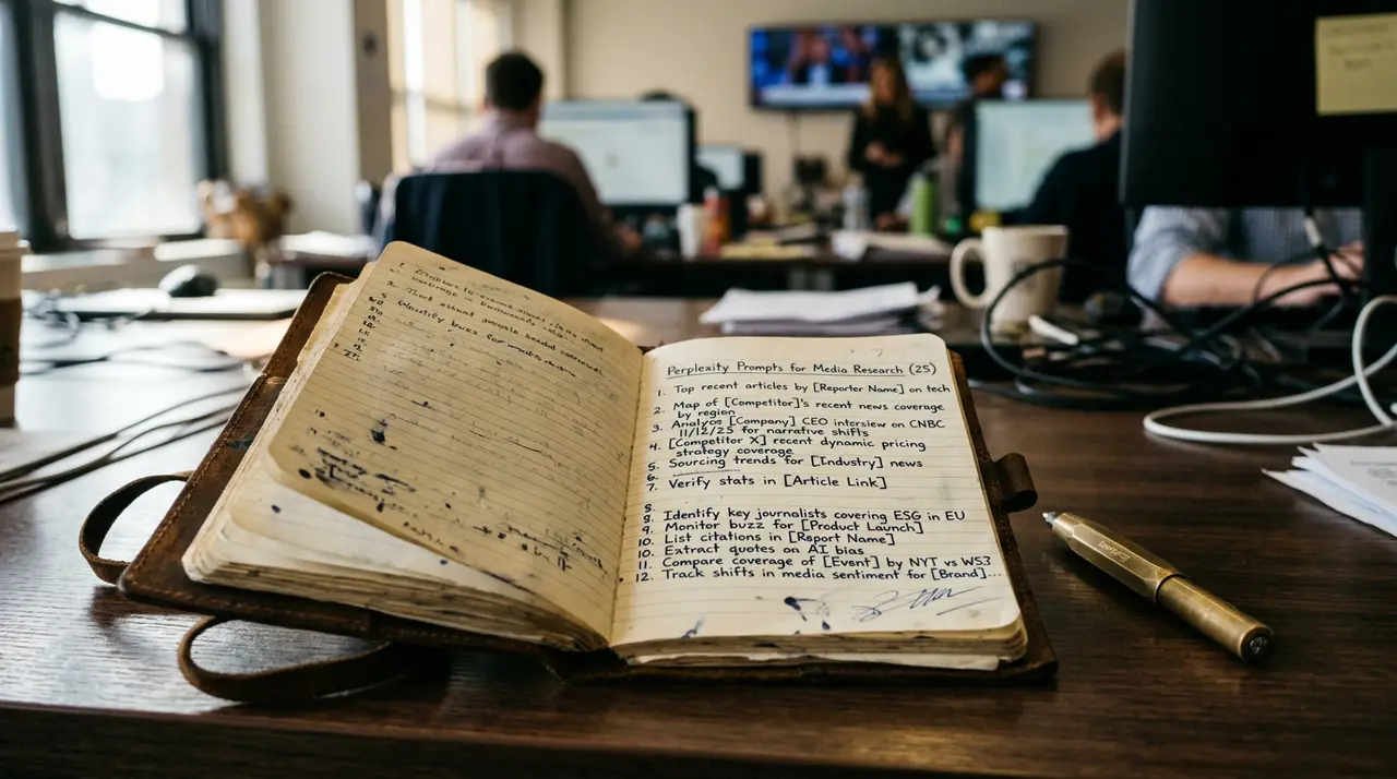 25 Perplexity Prompts for Media Research