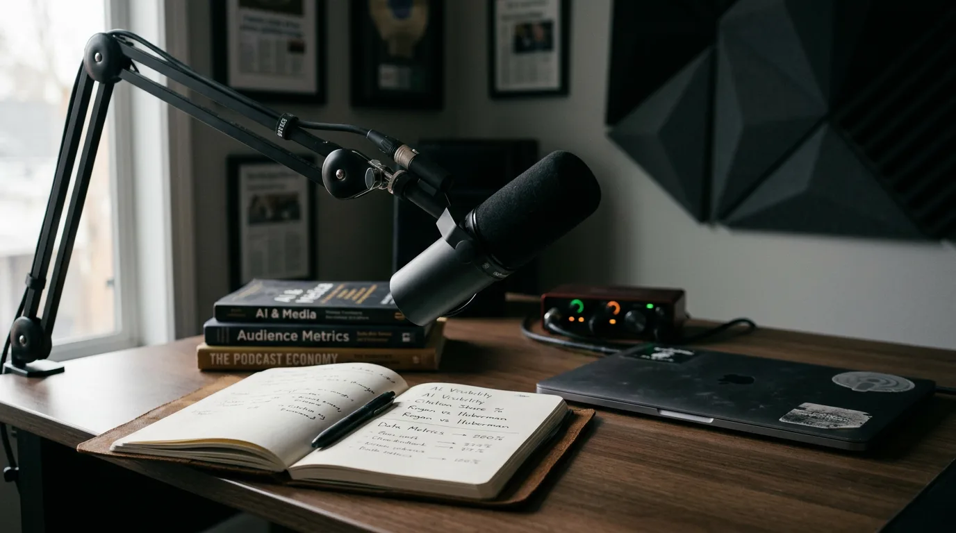 The 2026 Podcast Host Citation Share Ranking: Rogan's Audience ≠ AI Visibility