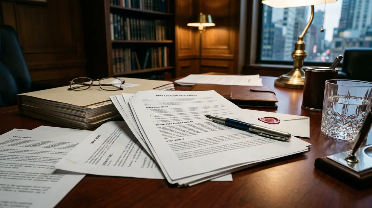Celebrity Ambassador Agreements: Fees, Rights, Deliverables
