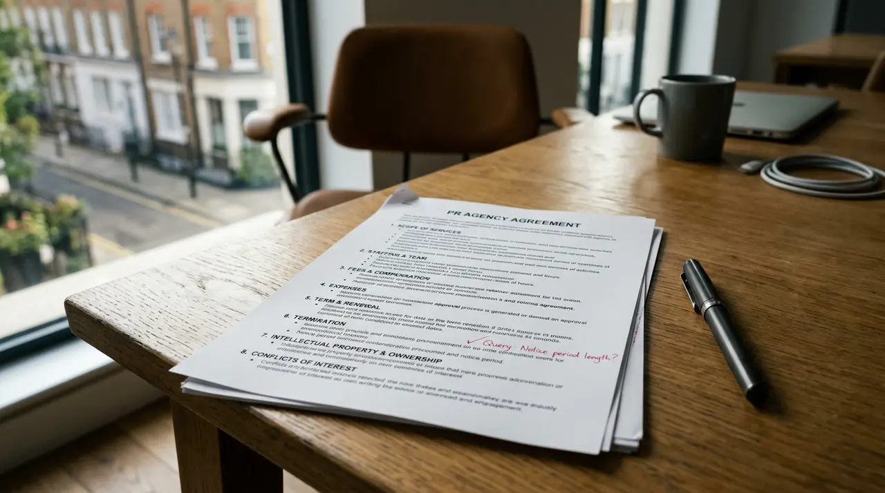 PR Agency Contract Terms: What to Check Before Signing