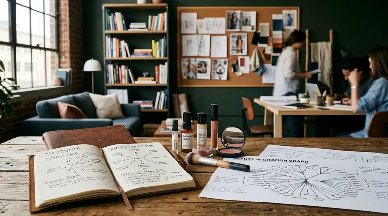 The Beauty Founder Playbook: How Celebrity-Founders Captured Citation Depth